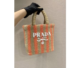 프라다 PRADA 스몰 라피아 토트백